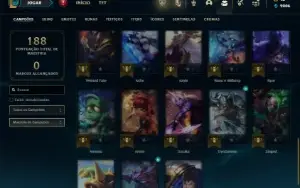 Ferro 2 com 40 Champs e 5 Skins