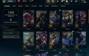 Ferro 2 com 40 Champs e 5 Skins