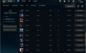 Conta bronze 2 BARATA com 2 skins e 22 champs