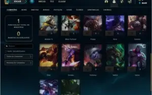 Conta bronze 2 BARATA com 2 skins e 22 champs