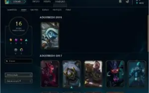 Conta com borda platina League of Legends