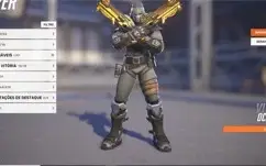 Conta OW2, 6 armas douradas e muitas skins