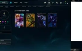 Conta nível 30 unranked com 4 skins