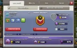 Conta Clash of Clans CV13 SEMI FULL