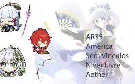 AR35 - Ayaka + BIS + Nahida + Diluc + Amos (Ganyu)