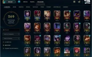 Vendo Conta League Of Legends Br Elo Gold+ Com 108 Skins