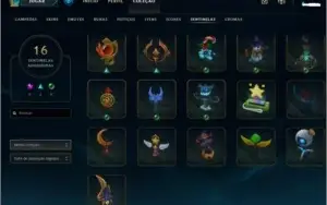 Vendo Conta League Of Legends Br Elo Gold+ Com 108 Skins