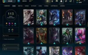 Bronze 3 com 110 Champs e 113 Skins ( MAIN TOP )