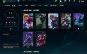 Conta de lol LvL65 prata 1/ 14 skins