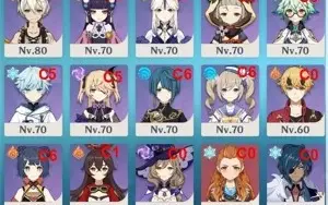 Conta Genshin NA AR60