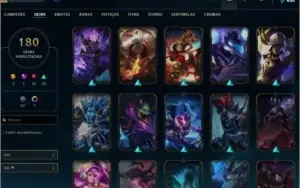CONTA LOL 180 SKINS