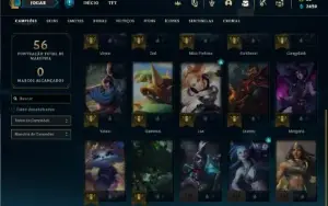 Conta Platina 1 com 20 Champs e 7 Skins