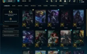 Conta Platina 1 com 20 Champs e 7 Skins