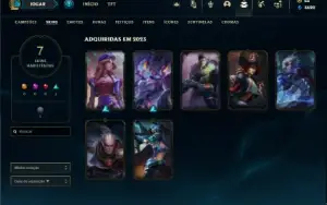 Conta Platina 1 com 20 Champs e 7 Skins