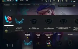 Conta Platina 1 com 20 Champs e 7 Skins