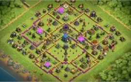 Clã lvl 12 Clash of clans, cv11 semi-full e cv12 rushada.