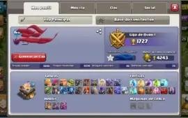 Clã lvl 12 Clash of clans, cv11 semi-full e cv12 rushada.