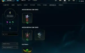 Conta PLATINA 4 - Win 68% - LOL (league of legends) ELOMOON
