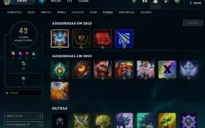 Conta PLATINA 4 - Win 68% - LOL (league of legends) ELOMOON