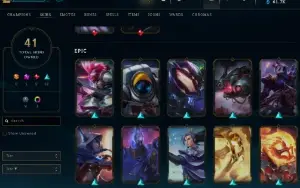 Conta Lol Full Acesso- LVL  195- 41 Skins - 120+ CAMPEÕES