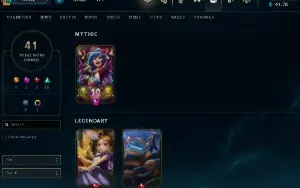 Conta Lol Full Acesso- LVL  195- 41 Skins - 120+ CAMPEÕES