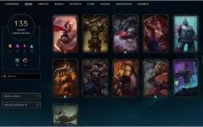 Conta PLAT 5 - 135 Skins