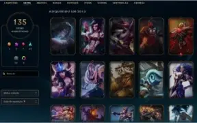 Conta PLAT 5 - 135 Skins