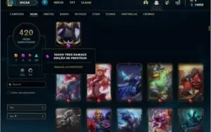 Conta platina 2 com TODOS os champs e 420 skins + 62 Cromas