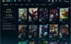 Conta platina 2 com TODOS os champs e 420 skins + 62 Cromas