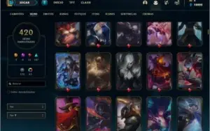 Conta platina 2 com TODOS os champs e 420 skins + 62 Cromas