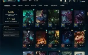 Conta platina 2 com TODOS os champs e 420 skins + 62 Cromas