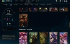 Conta de lol d4 com 3 skins utimate