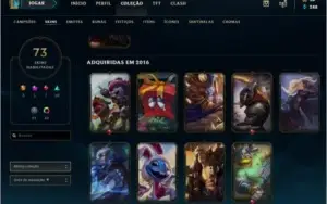 Conta de lol d4 com 3 skins utimate