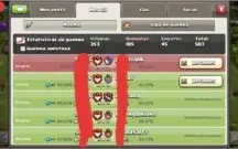 CLÃ NIVEL 16 - HISTÓRICO DE GUERRA ÓTIMO.