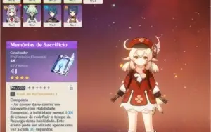 Genshin Impact - Klee + Livro 4* [RANK 7]