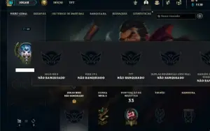 Conta Unranked com 31 Champs e 4 Skins + 2 Fragmentos