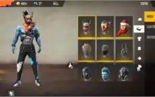 Conta free Fire + kit angelical e 1 passe