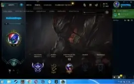CONTA DIAMANTE LOL, LEVEL 42 SMURF win rate otimo!