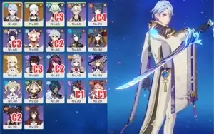 AYATO+LUA DE FUTSU, AYAKA, MONA. + 2 armas 5*