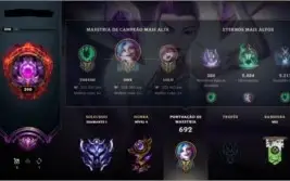 Venda de conta Mestre league of legends