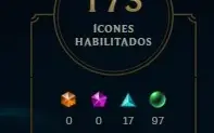 Conta GOLD 2 165 skin LOL