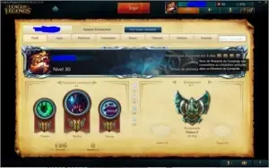 Conta LoL- Platina V- 95 Skins- 115 Champions- Com E-mail