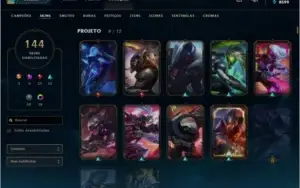 Cont 144Skins, all champs 300 Conto