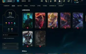 Esmeralda 4 com 100 Champs e 75 Skins +4 Vitoriosas
