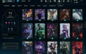 Esmeralda 4 com 100 Champs e 75 Skins +4 Vitoriosas