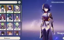 Conta genshin impact ar 40 raiden shogun + yelan + keqing