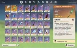 Conta AR55, 9 personagens 5*, TODOS OS PERSONAGENS 4* e mais