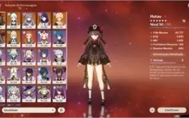 Genshin Impact Conta America - Hutao, Ayaka, Baal +