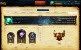 CONTA GOLD V / 1 SKIN RARA / BORDA GOLD