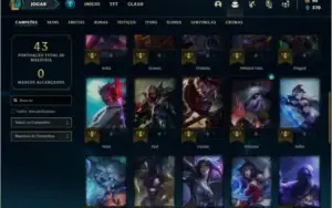 Conta platina 2 com 38 champs e 11 skins